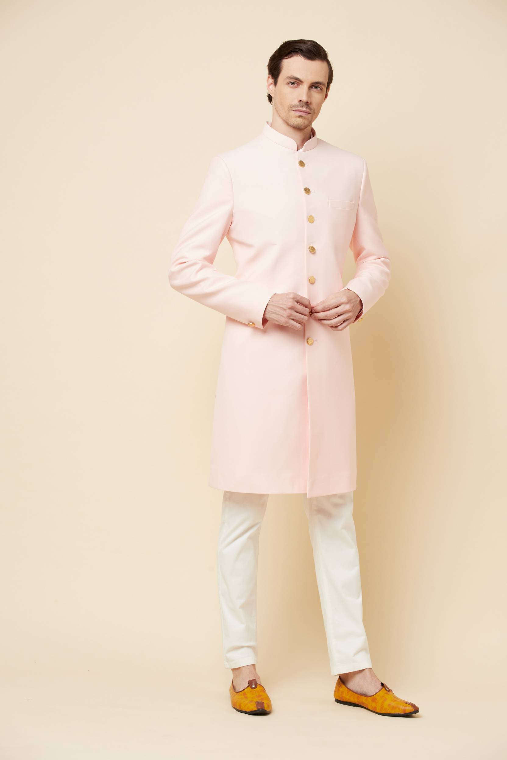 Light pink hotsell sherwani for groom