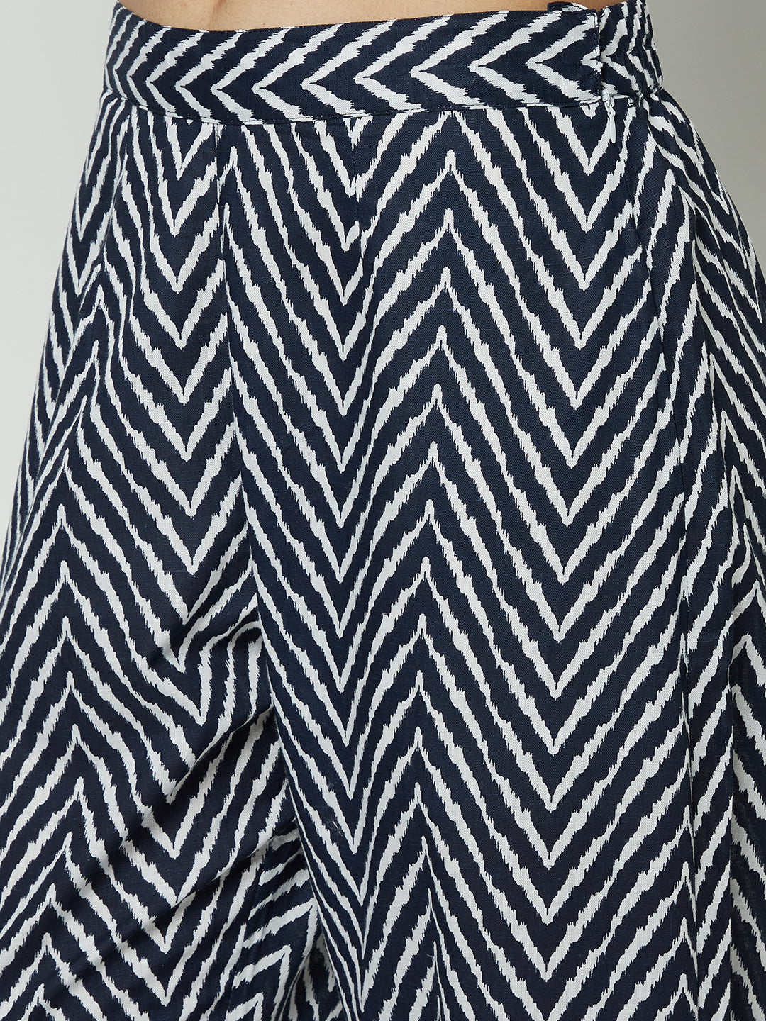 Chevron Print Kurta Set