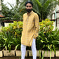 Mustard Embroidered Kurta Set