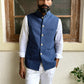 Denim Print Nehru Jacket