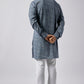 Grey Embroidered Kurta Set