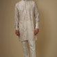 Ivory Lucknowi Embroidered Kurta Set