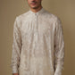 Ivory Lucknowi Embroidered Kurta Set