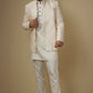 Ivory Embroidered Indo Western Set