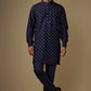 Navy Blue Embroiderd Kurta Set