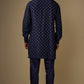 Navy Blue Embroiderd Kurta Set