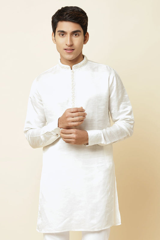 White Embroidered Kurta - Spring Break