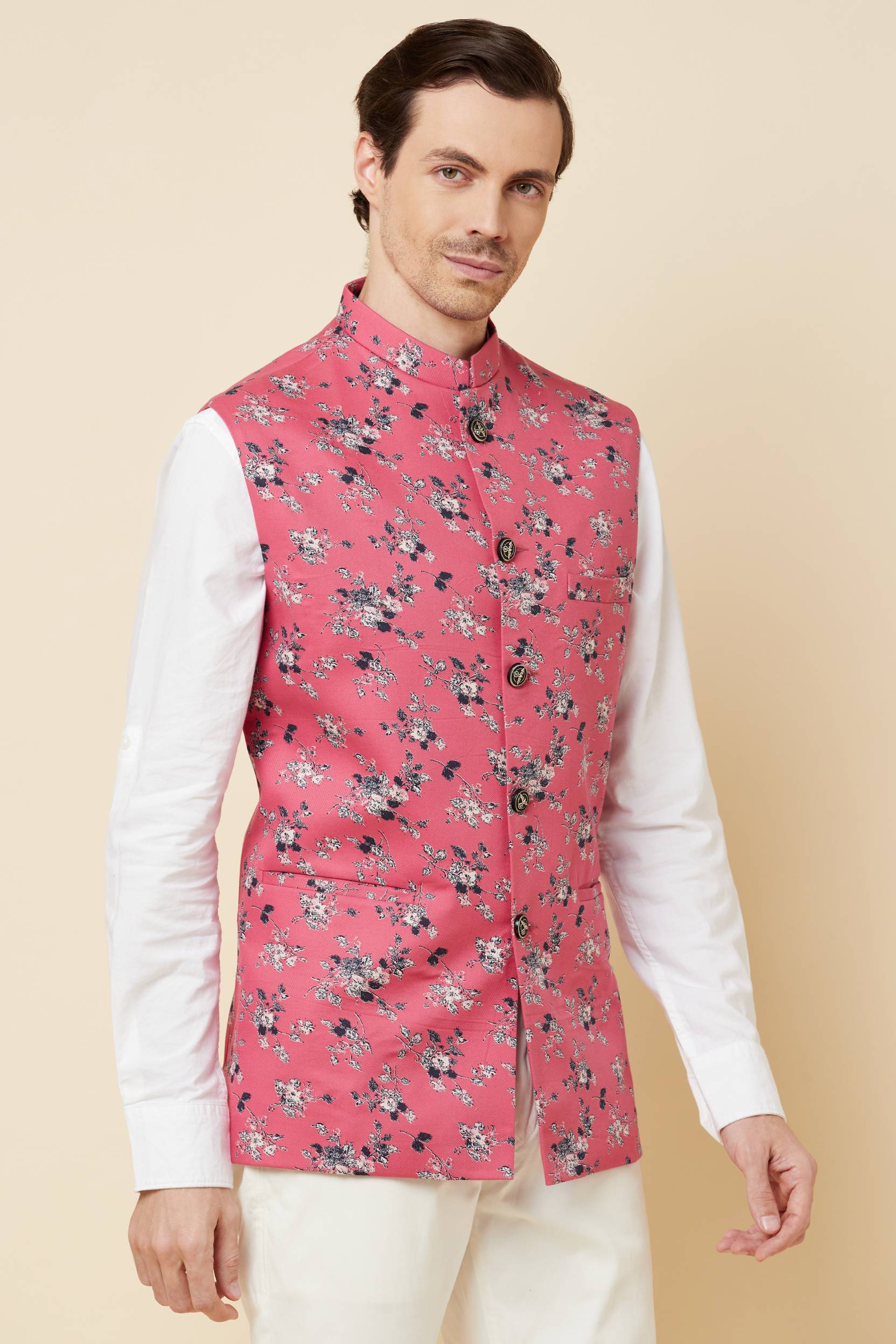 Flower on sale print waistcoat