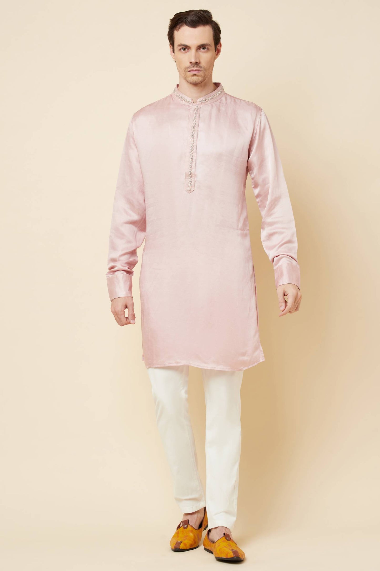 Pink Embroidered Kurta - Spring Break