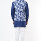 Tropical Print Bundi Jacket with Kurta Set - Spring Break