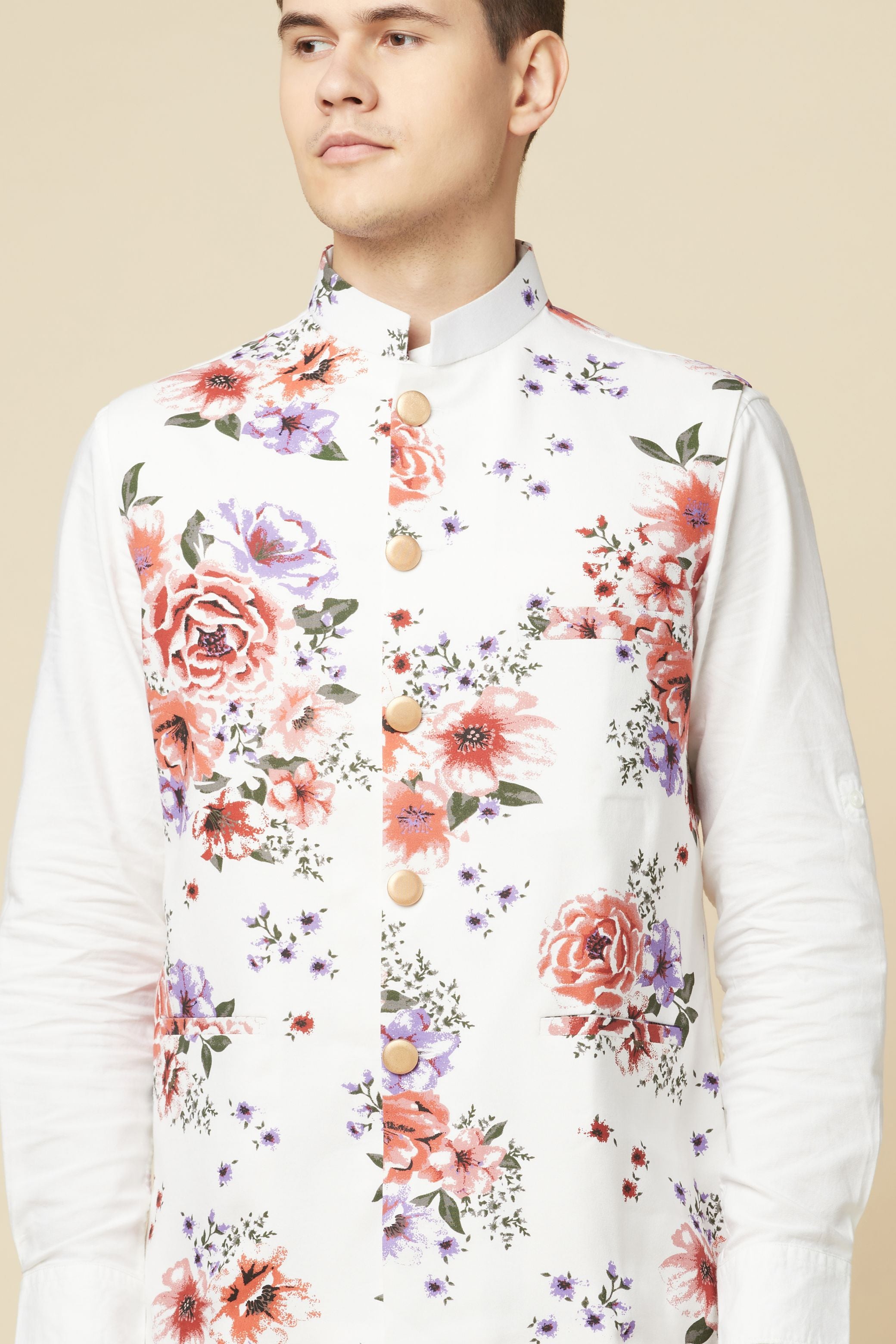 Printed Chirp Green Floral Men's Nehru Jacket by Redesyn at Rs 799/piece in  Navi Mumbai